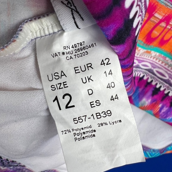 NWT🤩 |•PROFILE BY GOTTEX•| Bathing Swim Suit Tankini Top Modesty Size 12 - Picture 8 of 8